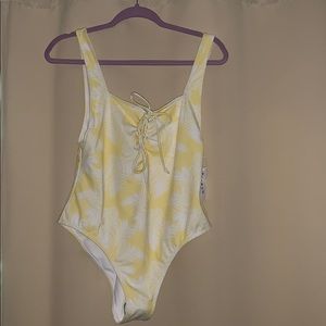 LA Hearts one piece bathing suit